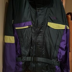 The North Face Green and Purple Jacket